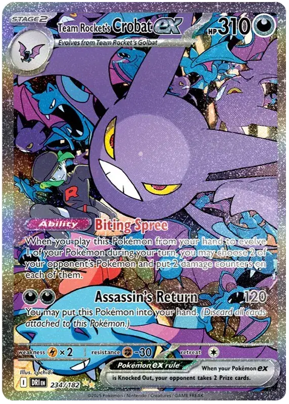Team Rocket's Crobat Ex #234