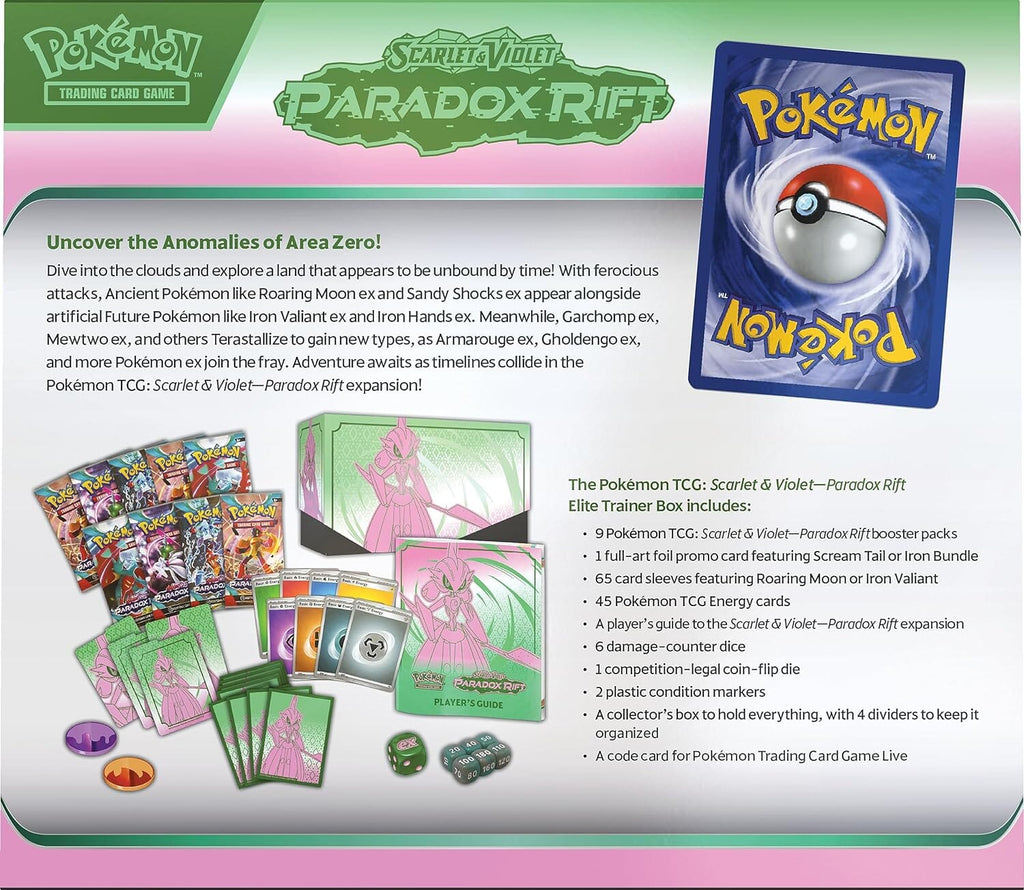 Elite Trainer Box – Expansión Paradox Rift (Pokémon TCG) (Copia) Accesorio para juego de cartas DECKMEX 