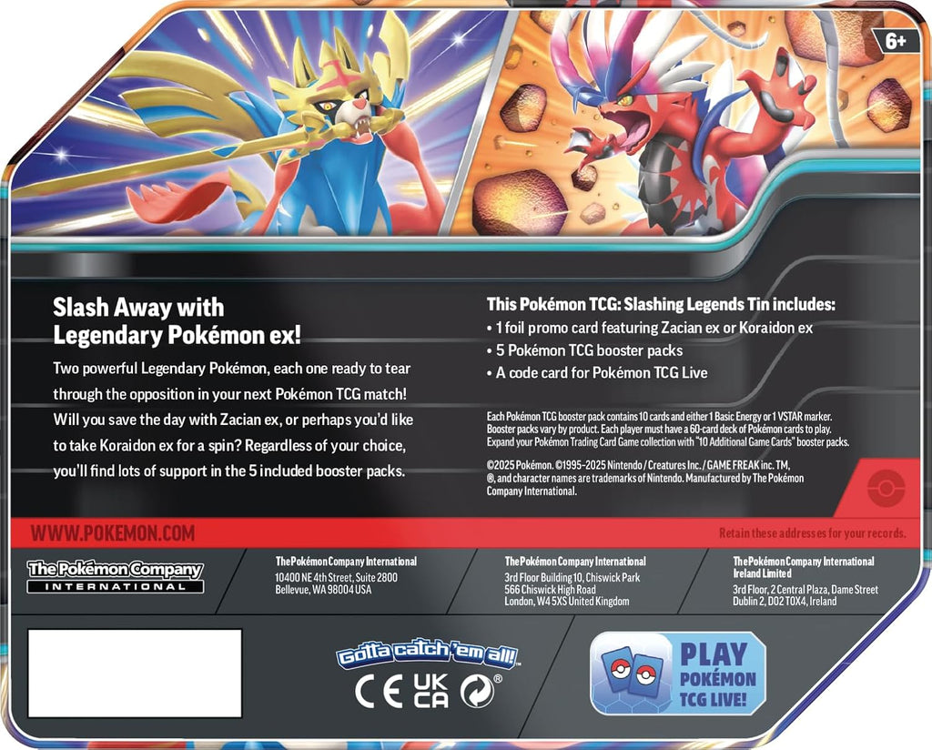 Pokémon TCG: Slashing Legends Tin - Koraidon ex